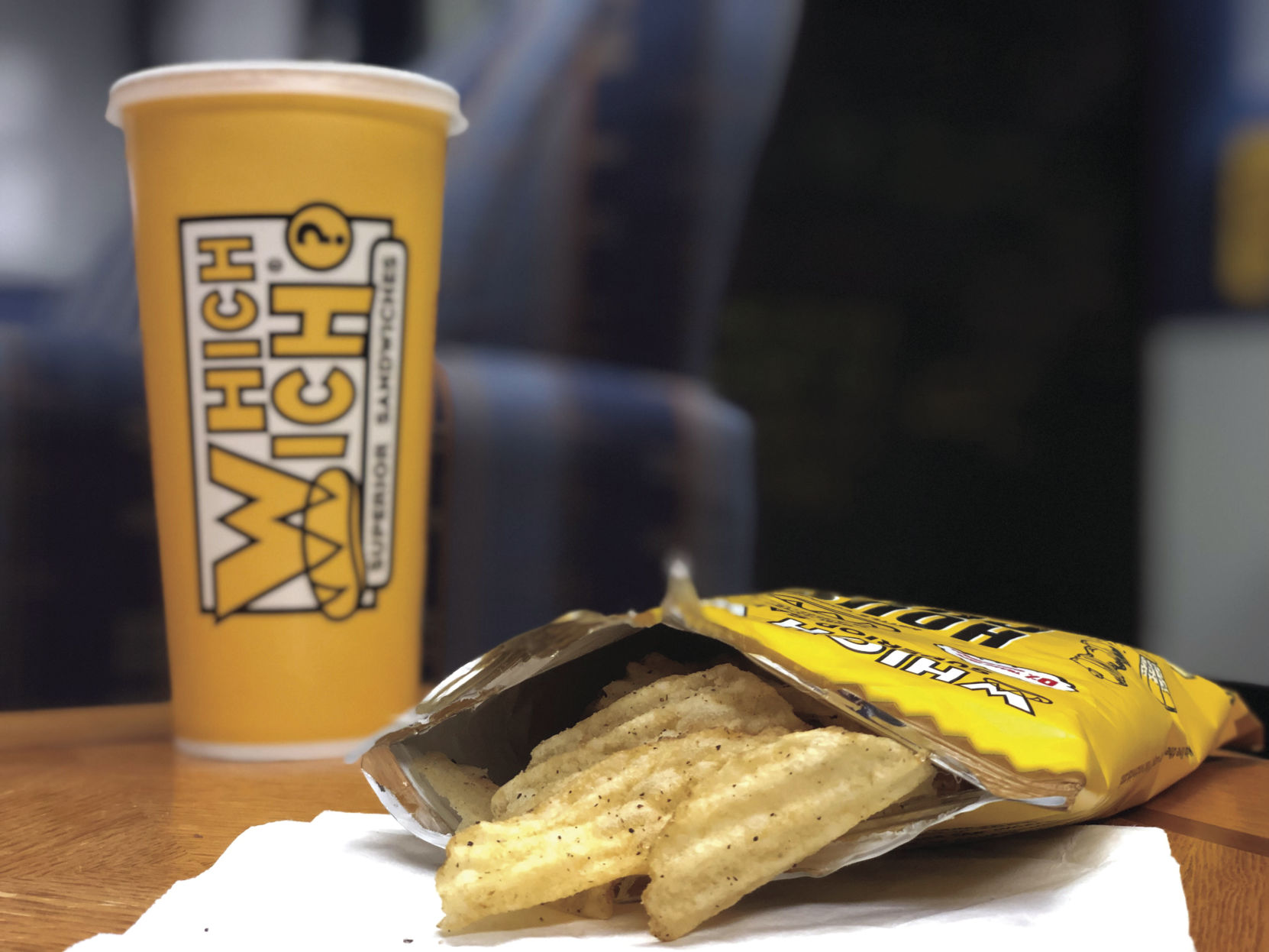 which wich chips and drink